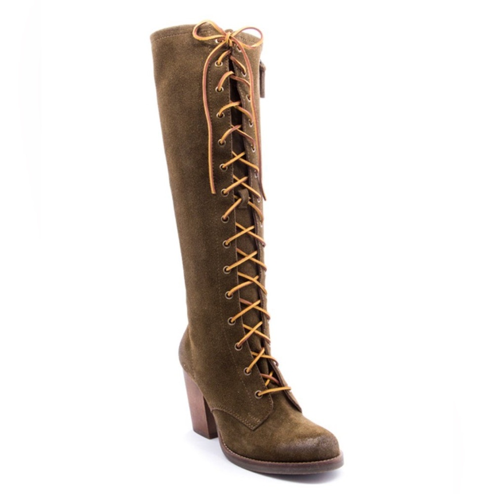 Knee High Lace Up Boots